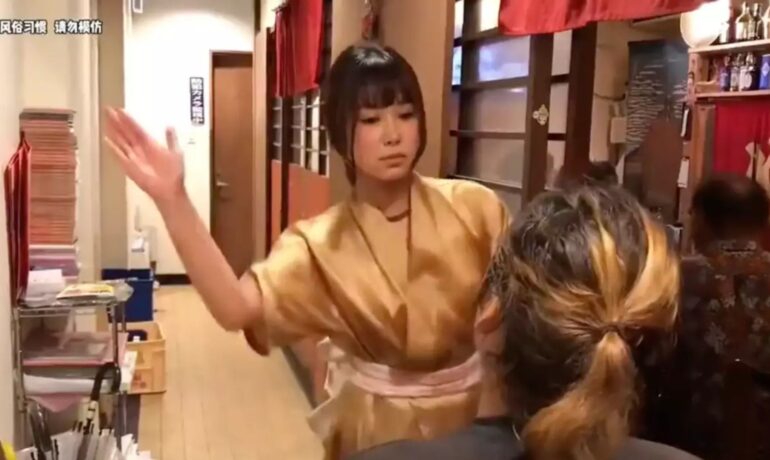 Customers pay to get slapped by waitresses at a Japanese restaurant pop inqpop