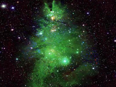 NASA discovers ‘Christmas Tree Cluster’ of stars illuminating in space