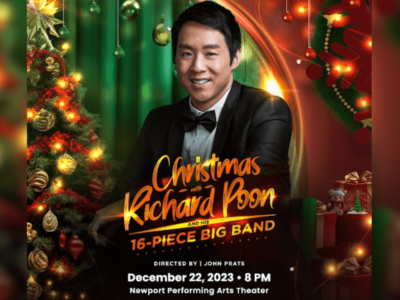 Richard Poon croons Christmas tunes at Newport World Resorts