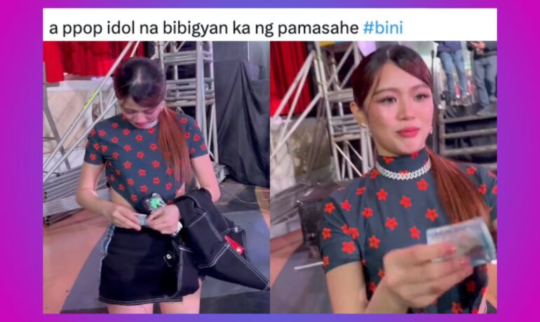 BINI member Maloi goes viral after giving money to a fan who asked for fare pop inqpop