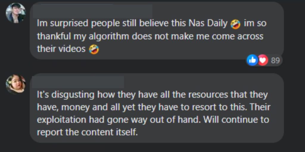 comments to NAS DAILY's unauthorized usage of photo - 6