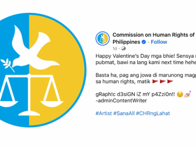 Commission on Human Rights’ humorous Valentine’s Day greetings goes viral