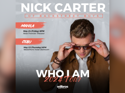 Nick Carter of Backstreet Boys set to perform in Manila and Cebu for ‘Who I Am’ World Tour 2024