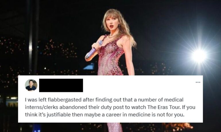 _Internet responds to tweet slamming medical interns and clerks for watching The Eras Tour