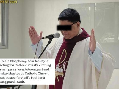 Alleged fake priest leads holy mass at a university sports fest opening