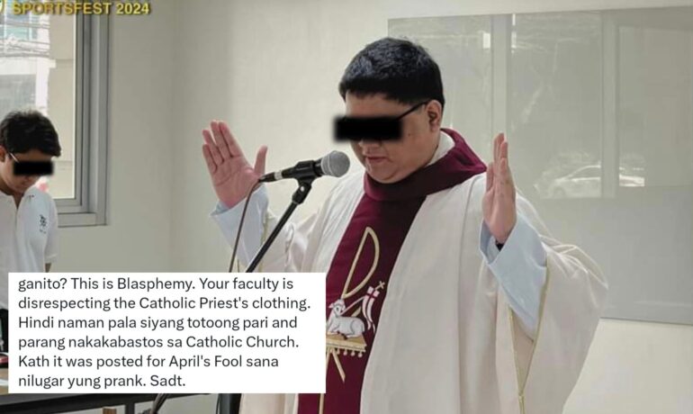Alleged fake priest leads Eucharistic mass at a university sports fest opening POP INQPOP