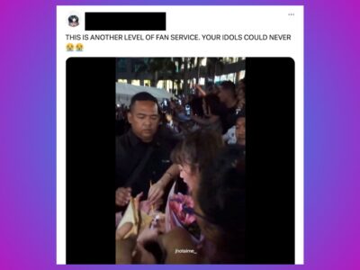 BINI member Maloi takes fan service to the next level during a recent mall show