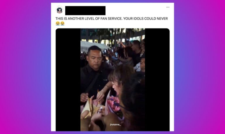 BINI member Maloi takes fan service to the next level in a recent mall show