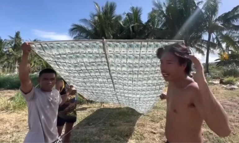 BSP reprimands Pinoy vlogger influencer 'Boy Tapang' for making a kite out of 1,000 Philippine peso bills