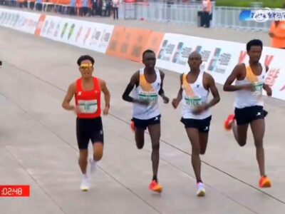 Chinese runner’s half marathon victory under scrutiny amid allegations of unfair competition