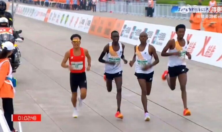 Chinese runner's half marathon victory under scrutiny amid allegations of unfair competition