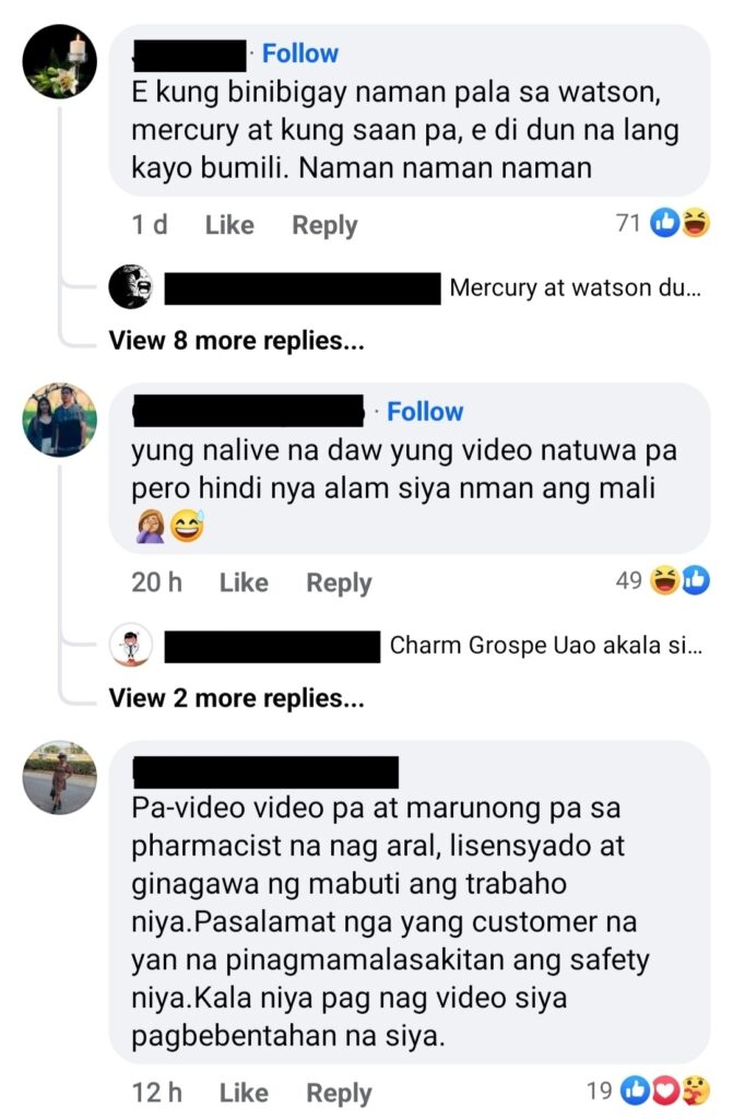 comments about pharmacist viral video
