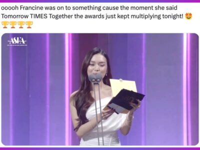 Filipino actress Francine Diaz makes light of her mispronouncing TXT’s full group name