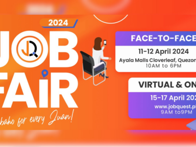 Discover new opportunities at the JobQuestPH Job Fair happening on April 11 to 12