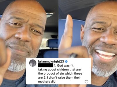 Brian McKnight gets dragged for disowning his older children and calling them ‘products of sin’