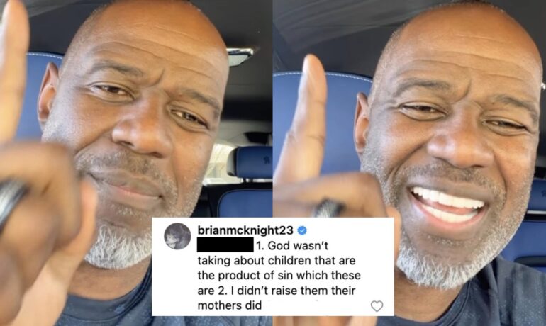 Brian McKnight gets dragged after disowning his older children and calling them ‘product of sin’