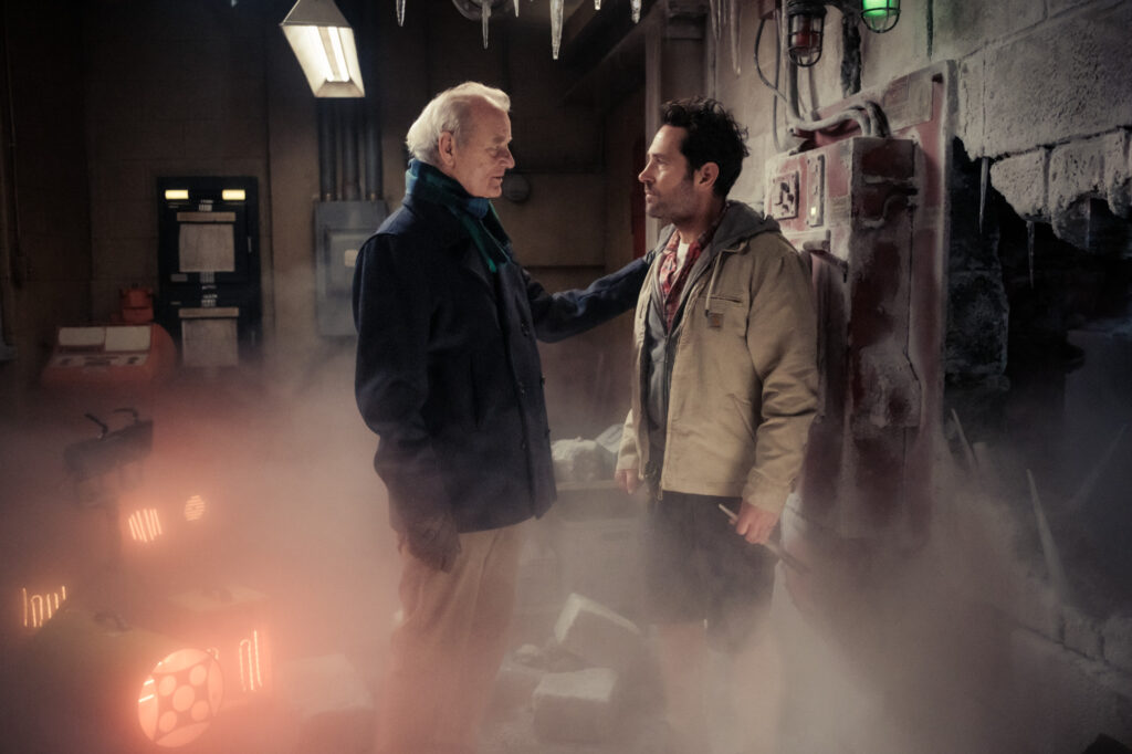 Bill Murray and Paul Rudd in Ghostbusters: Frozen EmpirePhoto credit: Columbia Pictures