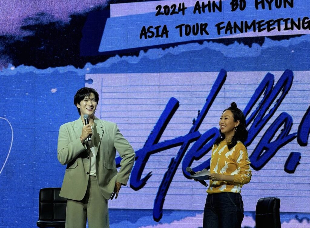 Ahn Bo Hyun greets Filipino fans at his first-ever fan meeting in the Philippines. Photo courtesy of Carmela Salentes, INQUIRER.net trainee