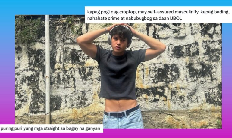 Kyle Echarri's crop top style sparks discussion on gender bias and double standards