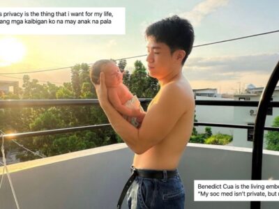 Benedict Cua surprises people with news of fatherhood, impresses Pinoys with ‘airtight’ private life