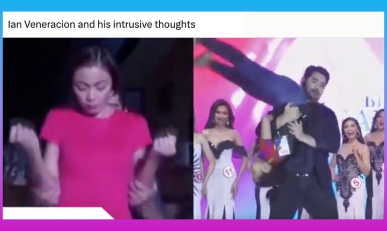 Social media users react as Ian Veneracion takes fan service to the next level, casually flips fan on stage