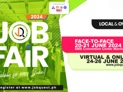 Unlock your potential at the JobQuestPH Job Fair on June 20 & 21 at SMX Convention Center