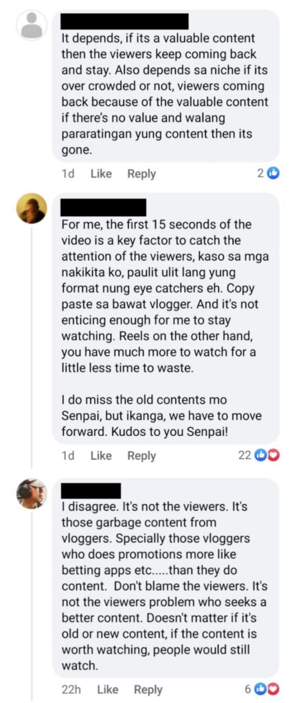 comments to senpai kazu's video