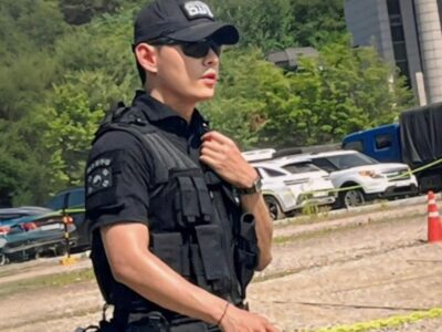 BTS’ V spotted patrolling at a festival, astonishes fans