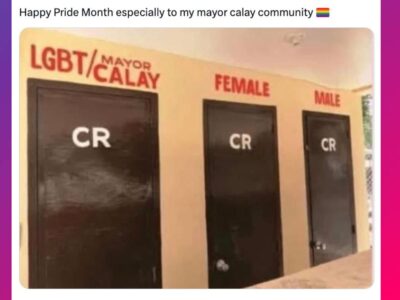 Twitter buzzes over viral restroom photo featuring an LGBTQIA+ inclusive signage