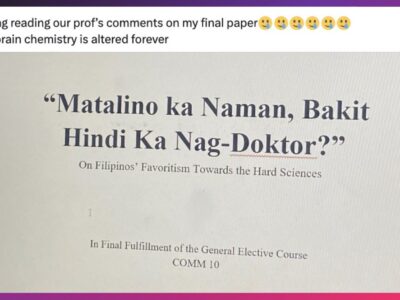 Student’s paper reveals how society forces aspiring Filipino artists to take more ‘practical’ degrees