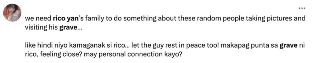 comments on rico yan trend