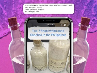 Content creator’s video showing her collection of beach sand sparks environmental concerns