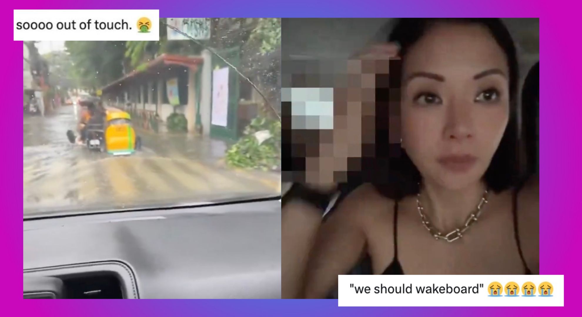 TikTok influencer faces backlash for seemingly describing swimming in flood as a ‘fun’ experience