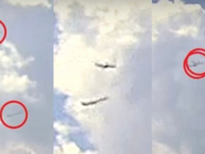 Two planes in New York caught on camera almost colliding mid-air