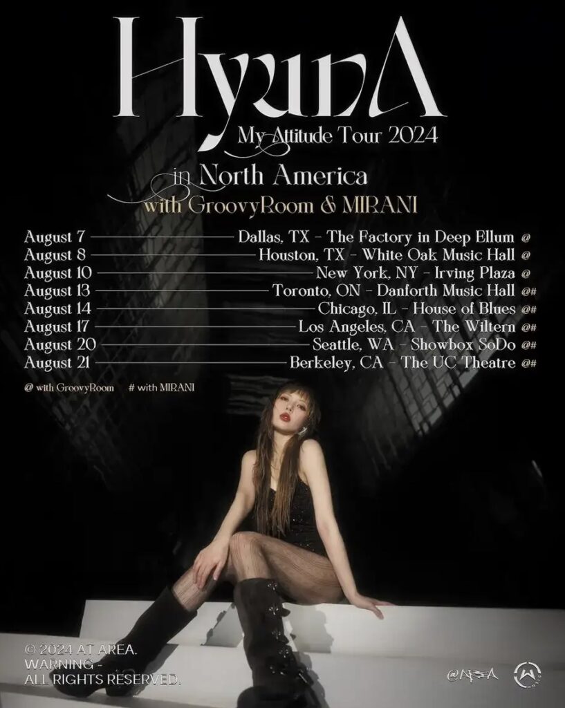 hyuna tour