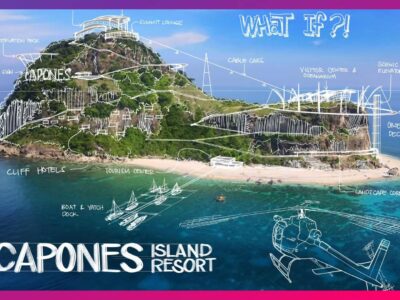 An architectural page proposed a project idea for Capones Island, and people are unhappy about it