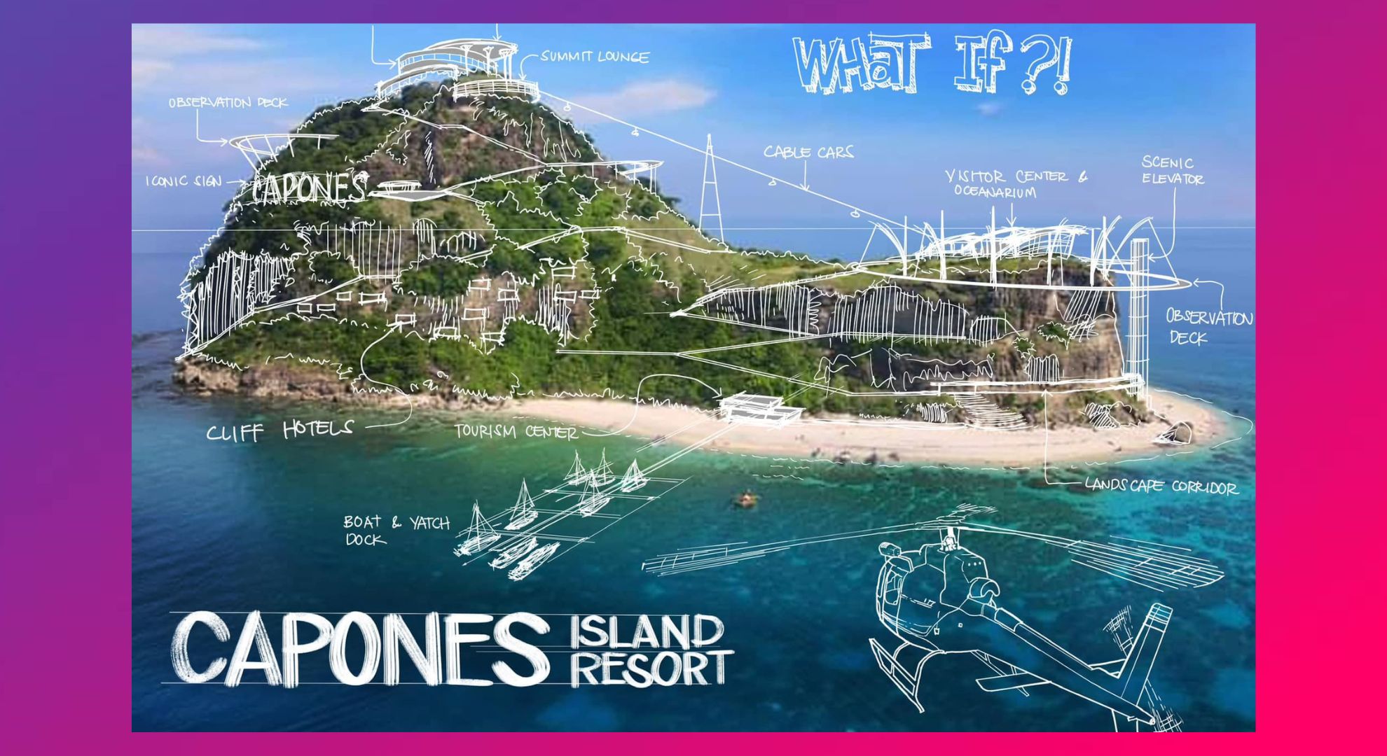 An architecture site has proposed a project idea for Capones Island, and people are unhappy with it