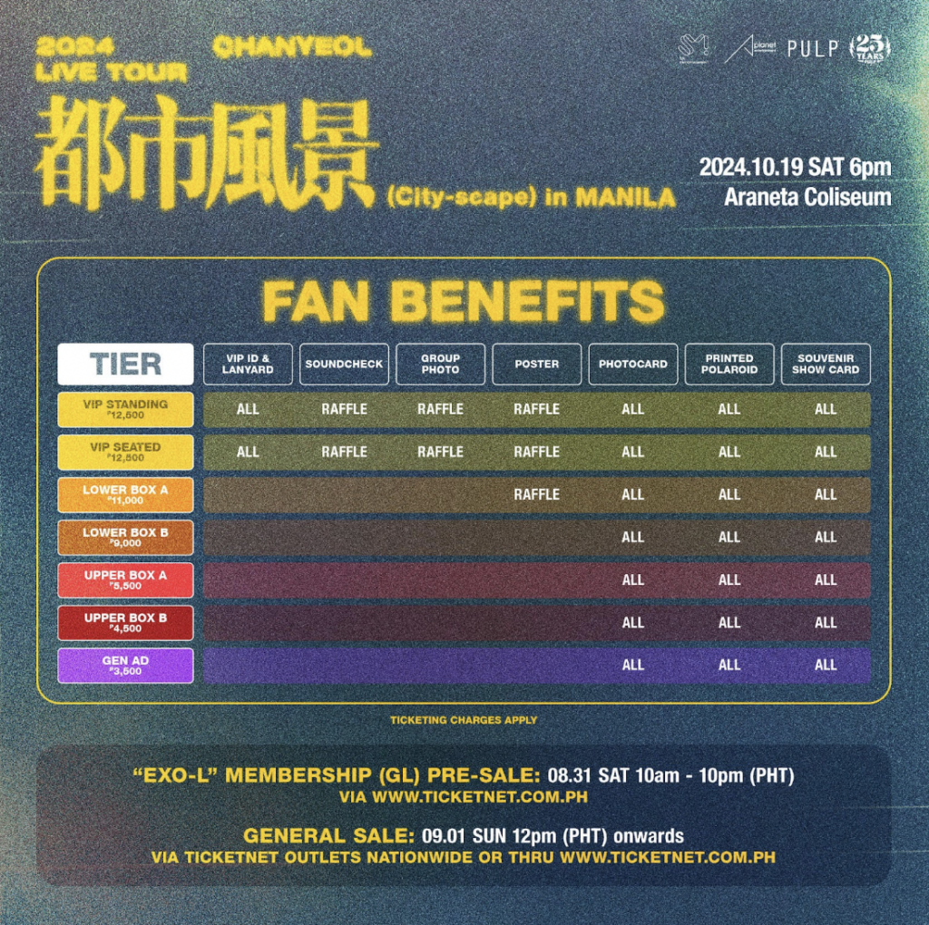 2024 CHANYEOL Live Tour (City-scape) in Manila