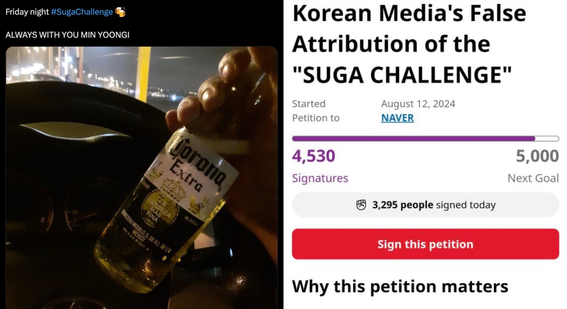 ‘Drunk driving challenge’ trends following BTS Suga’s DUI case