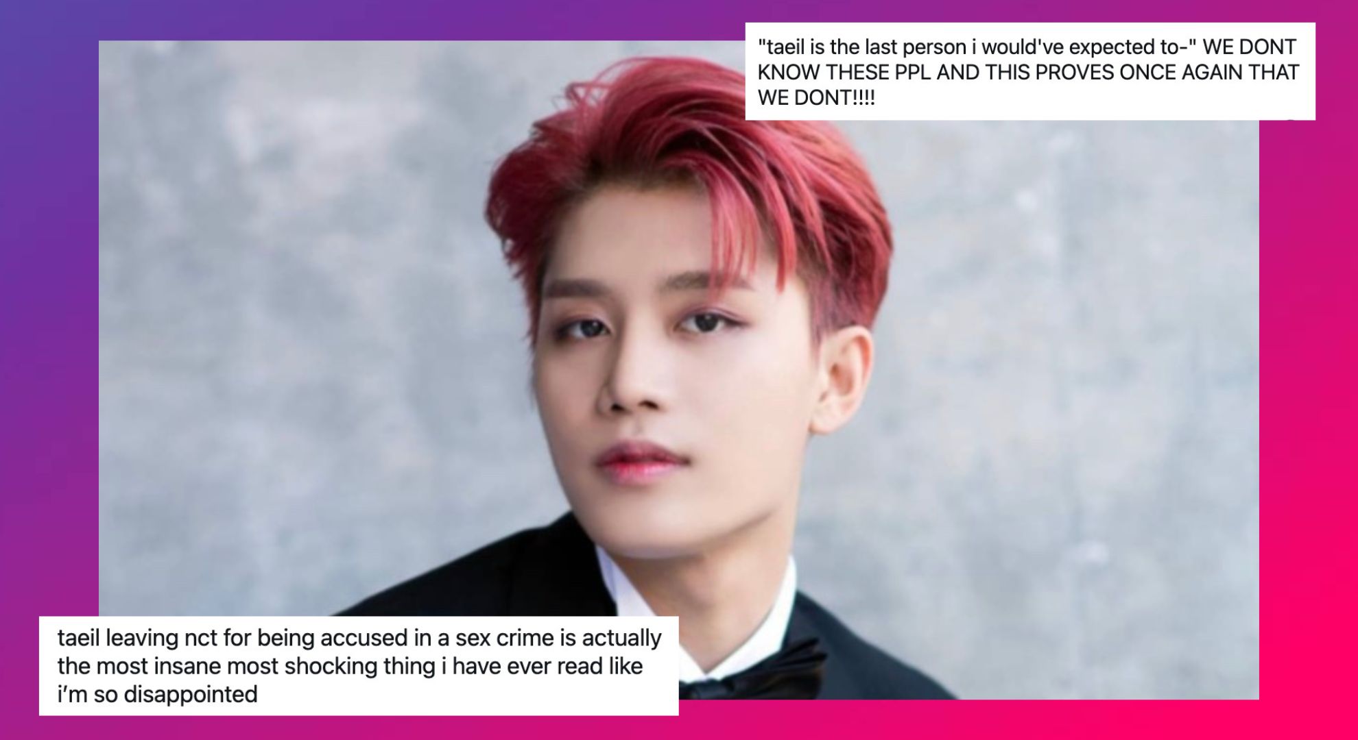 NCTzens express immense dismay over Taeil’s sexual assault case