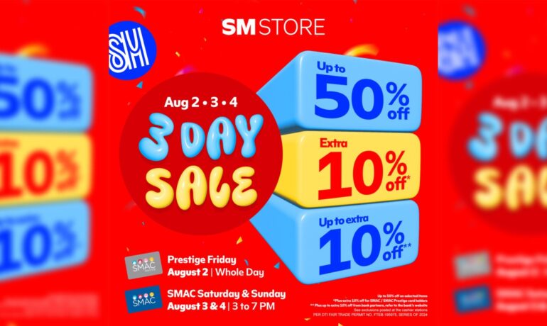 Every Deal You Shouldn’t Miss Every Day, this SM Store 3 Day Sale!