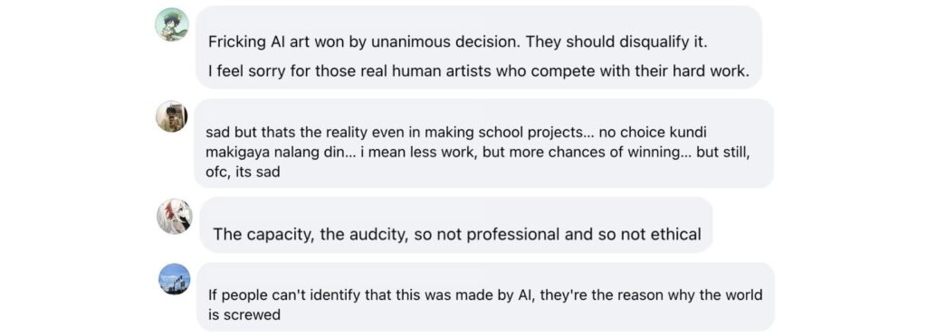 comments to AI art