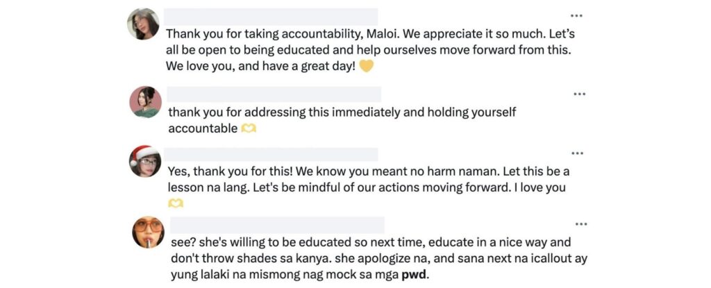 BINI Maloi issues an apology after reposting a video mocking people with disabilities 