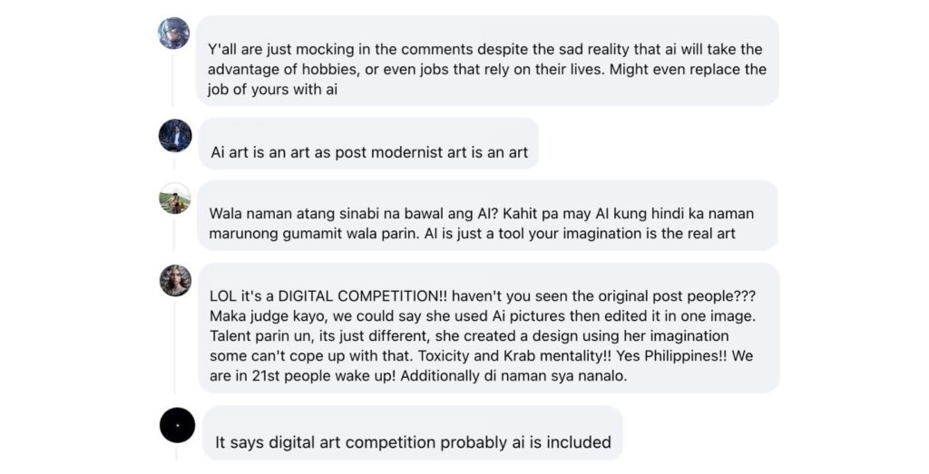 comments to AI art