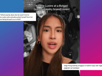 Emanuelle Atienza receives another backlash for dragging Nadine Lustre in statement video