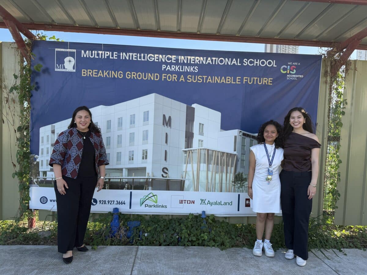 Photo 2 From left : Leane Ysabelle Ventura, Global Youth President ofthe United Nations Youth Association of the Philippines and President and Founder of the MIIS Leaders for Sustainable Development Club; Dr. Mary Joy Canon Abaquin (fondly called Teacher Joy), MIIS Founding Directress; Anica Catarina Abaquin, MIIS Marketing & Business Development Officer