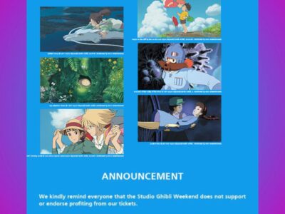 Studio Ghibli Weekend organizers call out resellers of free tickets