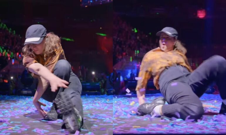 Viral breakdancer Raygun joins 'Tones and I' on stage in Melbourne, draws criticism online