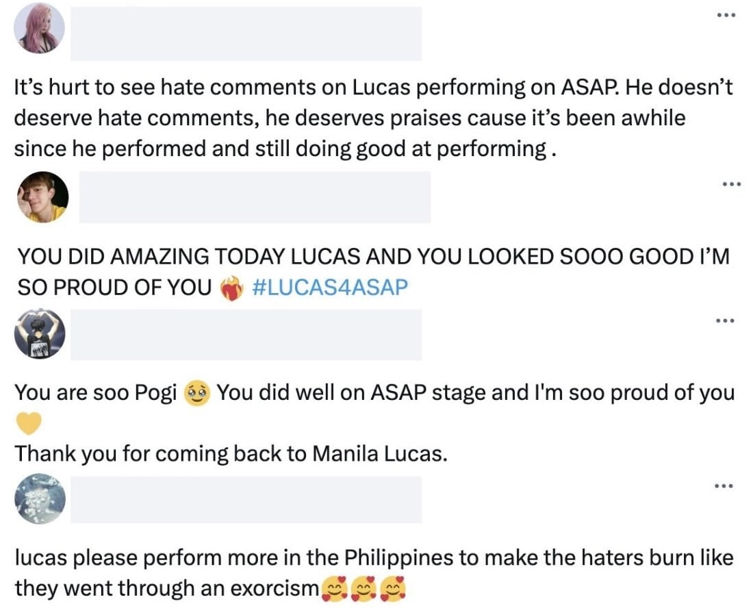 comments about Lucas' performance