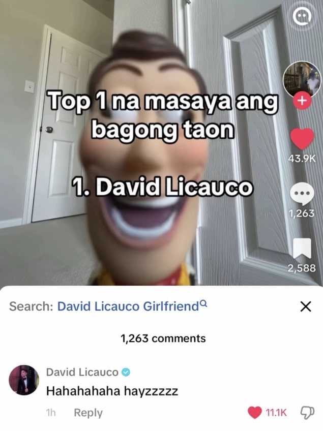 TikTok about David